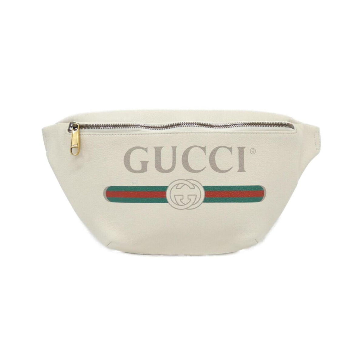 Gucci White Leather Fanny Pack