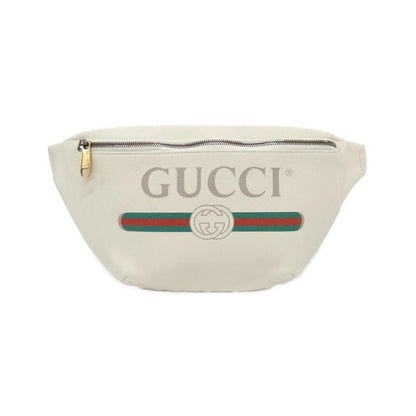 Gucci White Leather Fanny Pack