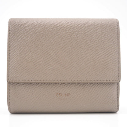 Celine/ Small Trifold Wallet Greige Women's