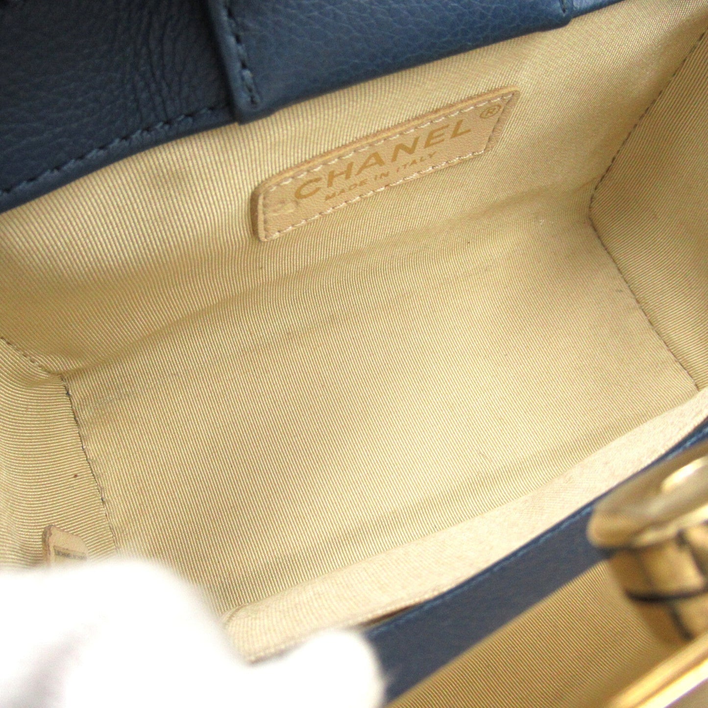 CHANEL 2wayShoulder Bag Blue Calfskin [cowhide] A93731