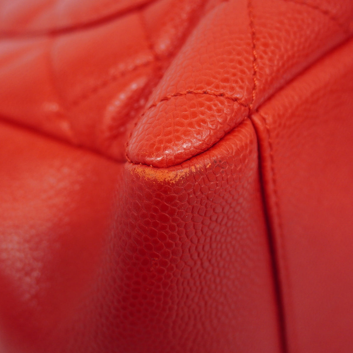 CHANEL   Matelasse Chain Shoulder Women's Leather Tote Bag Red Color