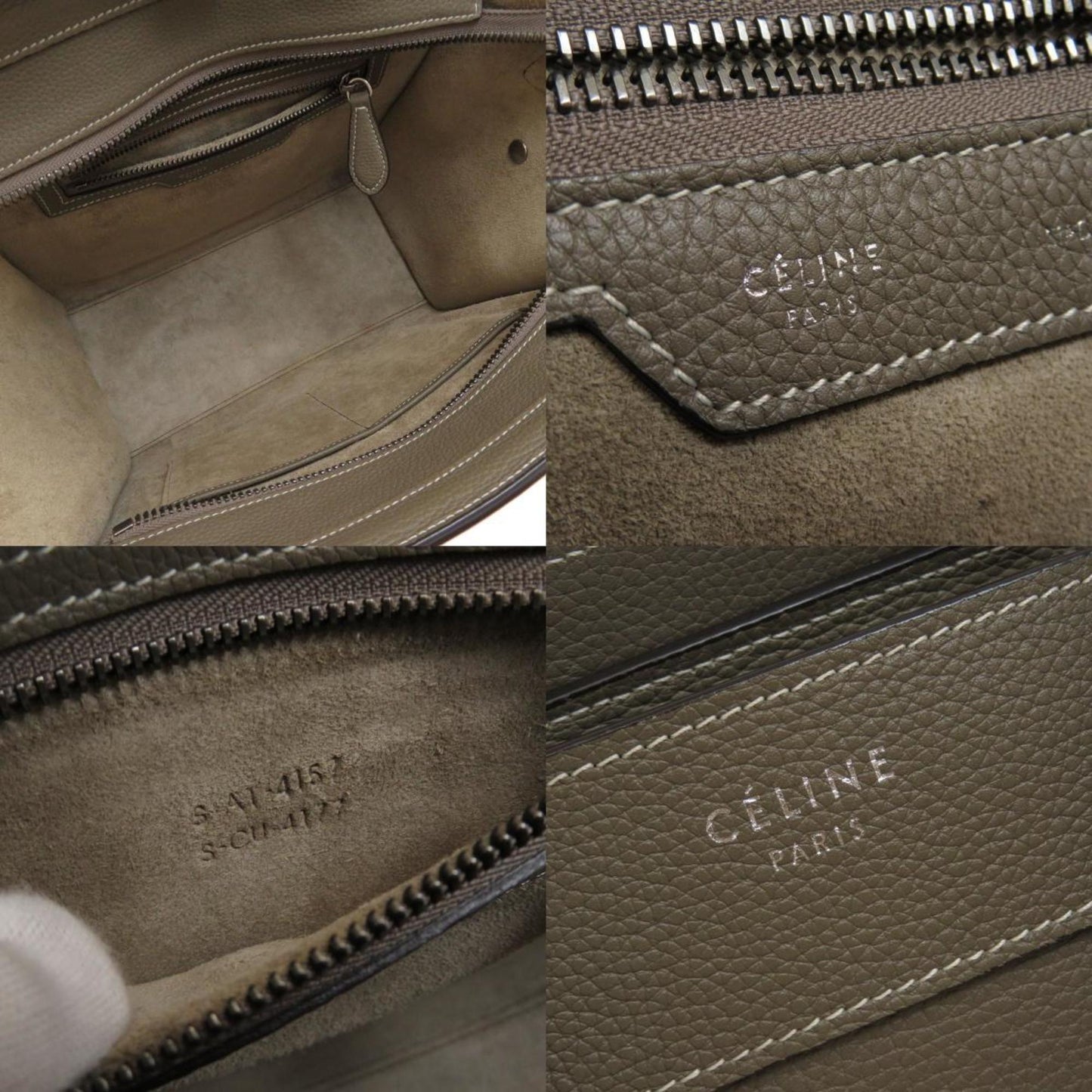 Celine Luggage Micro Handbag Calf Ladies