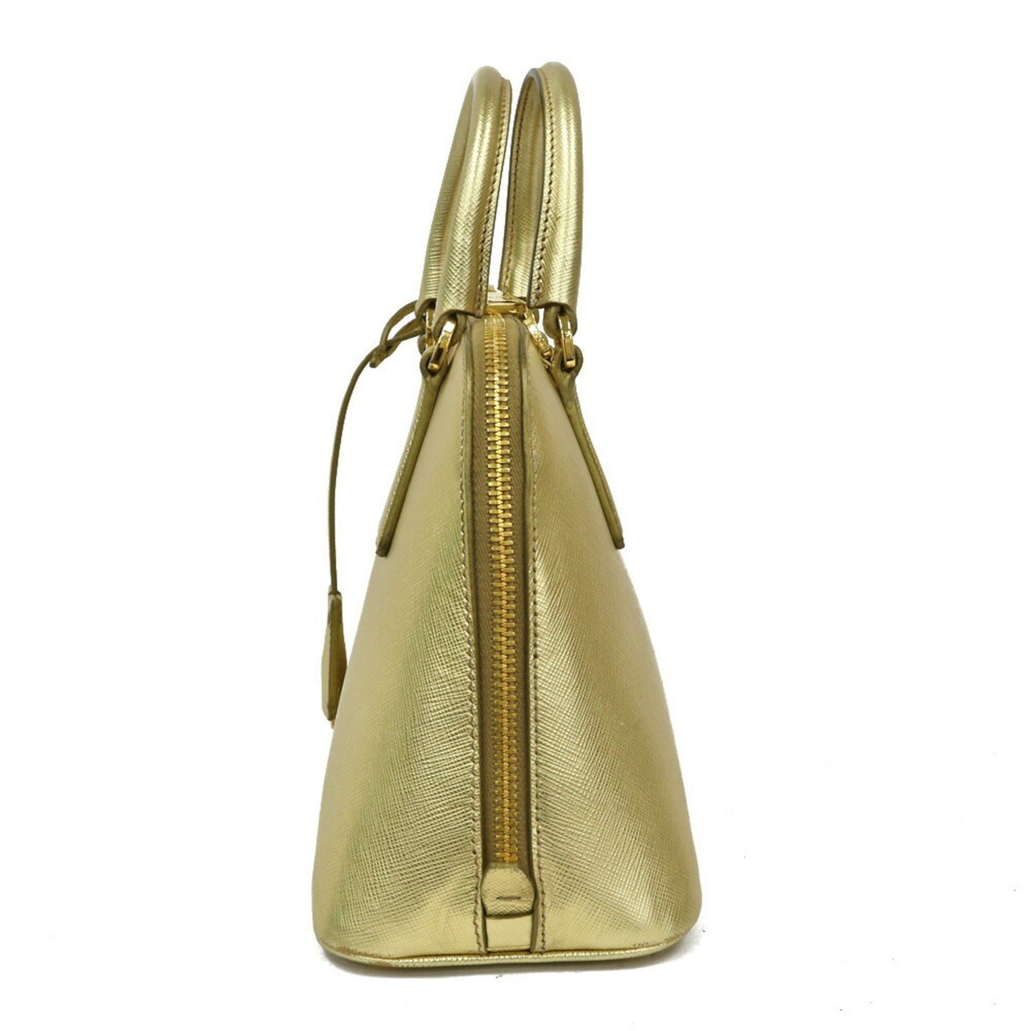 Prada Shoulder Bag Handbag Gold Ladies