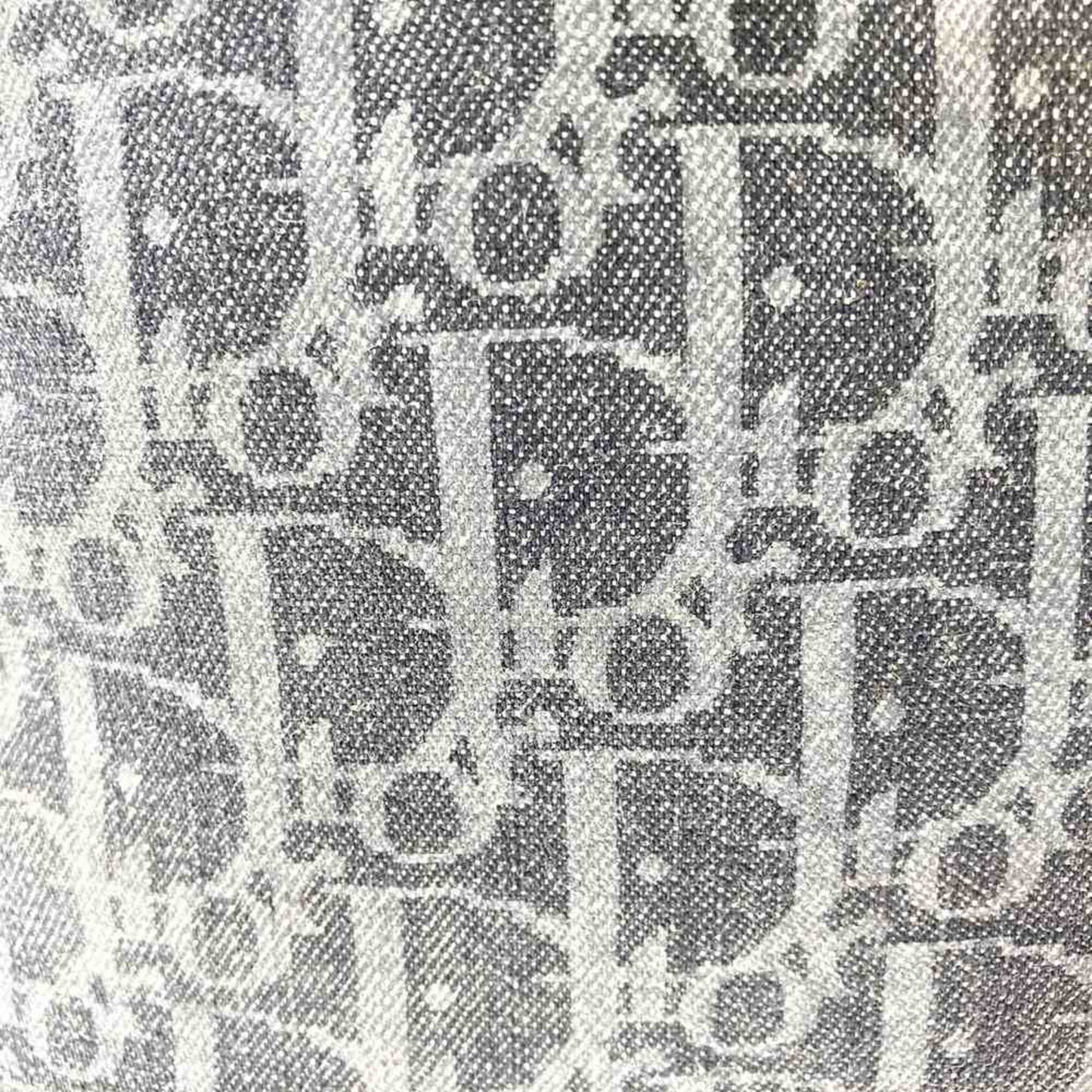 Christian Dior Navy Denim Leather Tote Bag ()