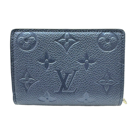 LOUIS VUITTON Portefeuil Coupe Empreinte M80151 RFID IC Chip Bifold Wallet Leather Blue Women's Men's