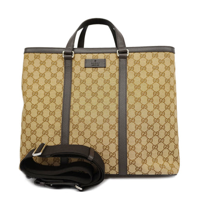 GUCCI  GG Canvas 2way Bag 449169 GG Canvas Handbag,Shoulder Bag Beige,Brown