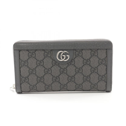 Gucci Gray Gg Supreme Leather Long Wallet (Bi-Fold) ()