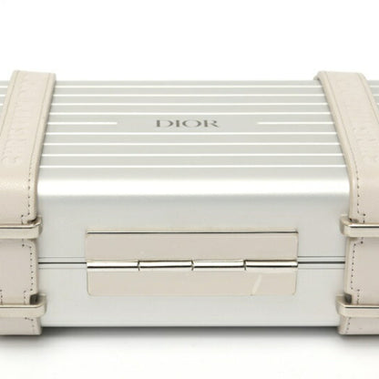 Christian Dior Silver Leather Aluminum Shoulder Bag ()