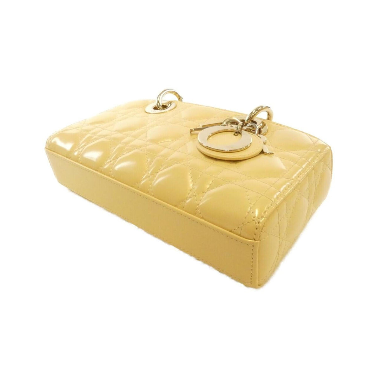 Christian Dior Yellow Leather Handbag ()