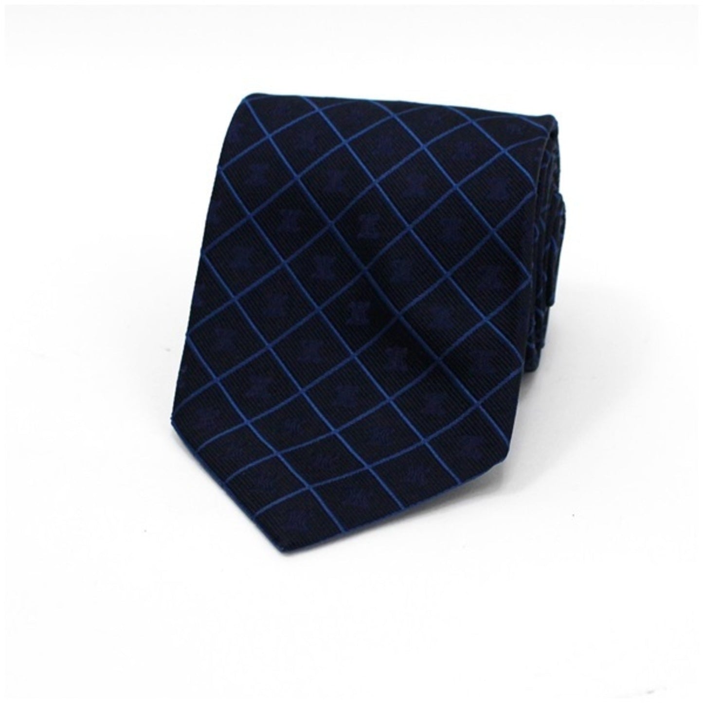 Celine Silk Necktie Plaid Men's Macadam