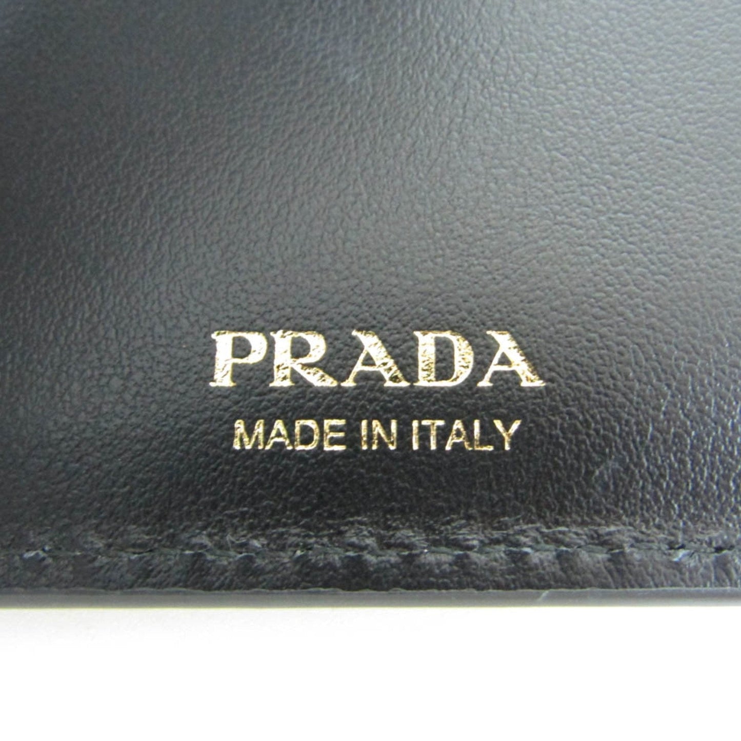 Prada Saffiano SAFFIANO TAB 1MV025 Women's Leather Long Wallet [bi-fold] Black