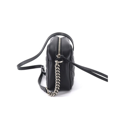 Gucci GG Marmont Small Shoulder Bag Leather Black 447632