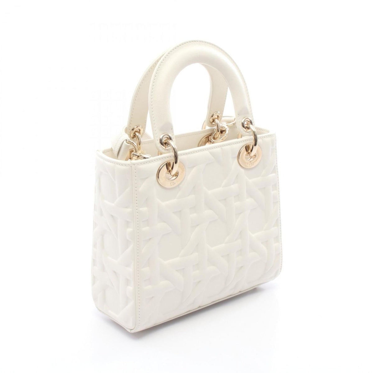 Christian Dior White Leather Handbag ()