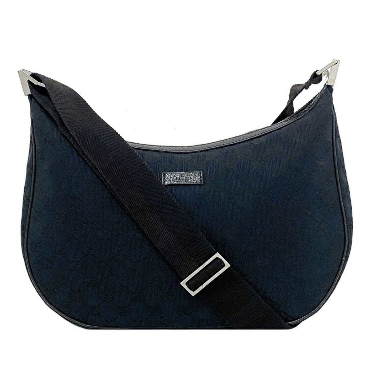 Gucci Shoulder Bag Black 122790 Canvas Leather Gucci Women's Crossbody GG
