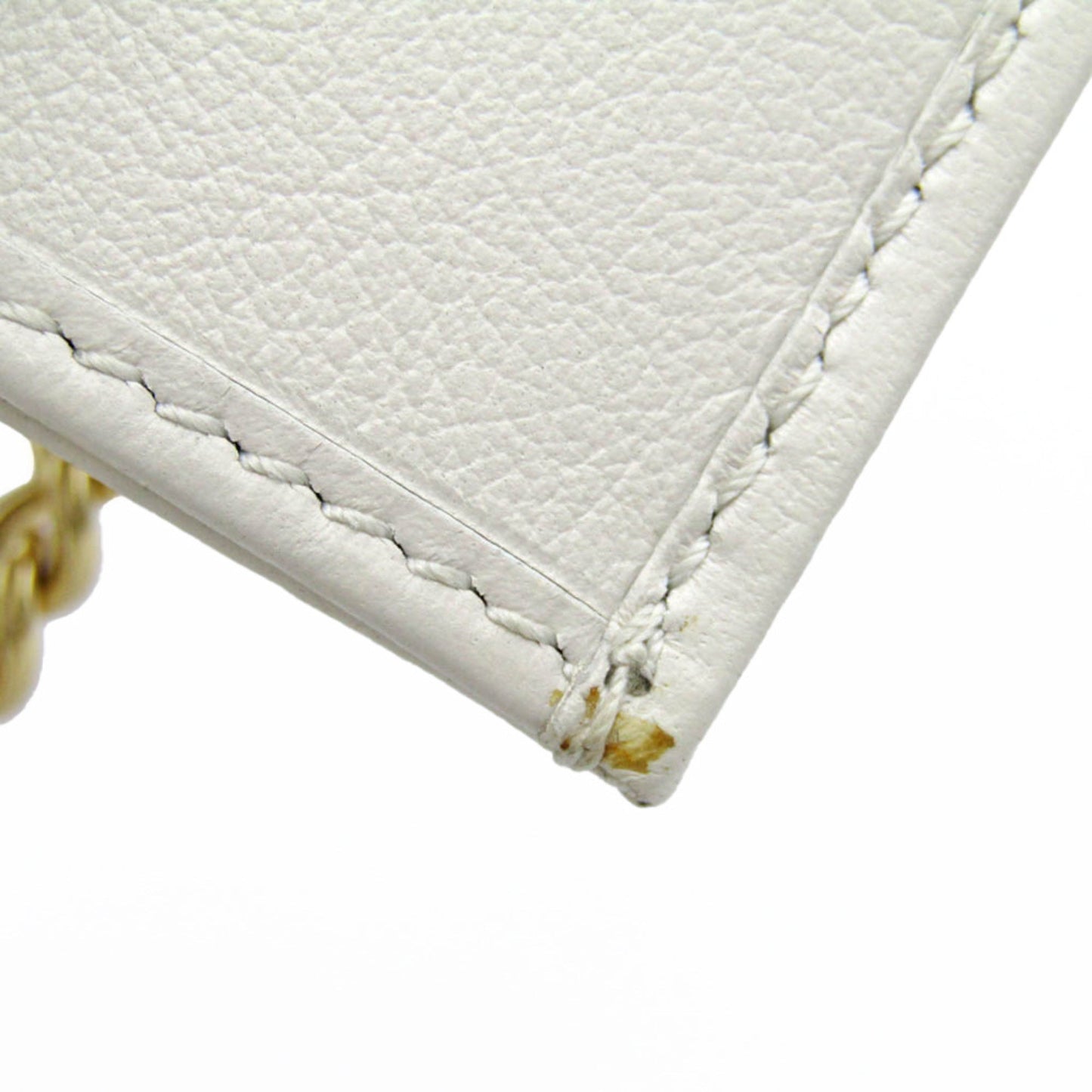 GUCCI Rajah Tiger 573790 Women's Leather Chain/Shoulder Wallet Off-white