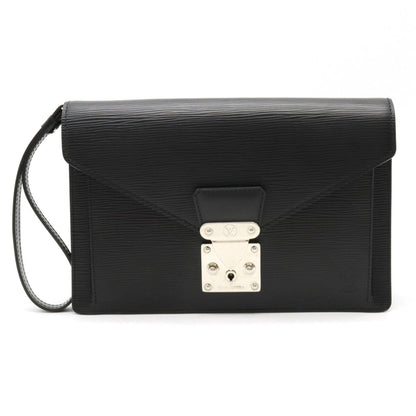 LOUIS VUITTON Epi Pochette Serie Dragonne Second Bag Noir Black Non-sticky M52762