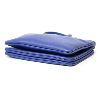 Celine Shoulder Bag Trio Blue Ladies