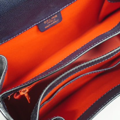 Celine  2way Bag Women's Leather Navy