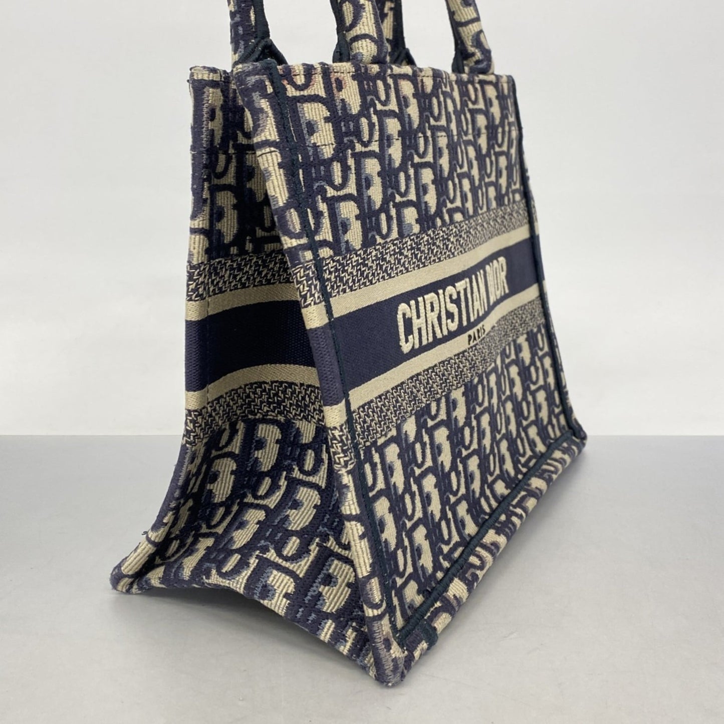 Christian Dior Navy Canvas Tote Bag ()