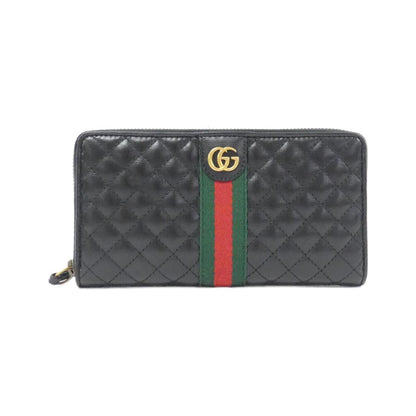 Gucci Black Leather Long Wallet (Bi-Fold) ()