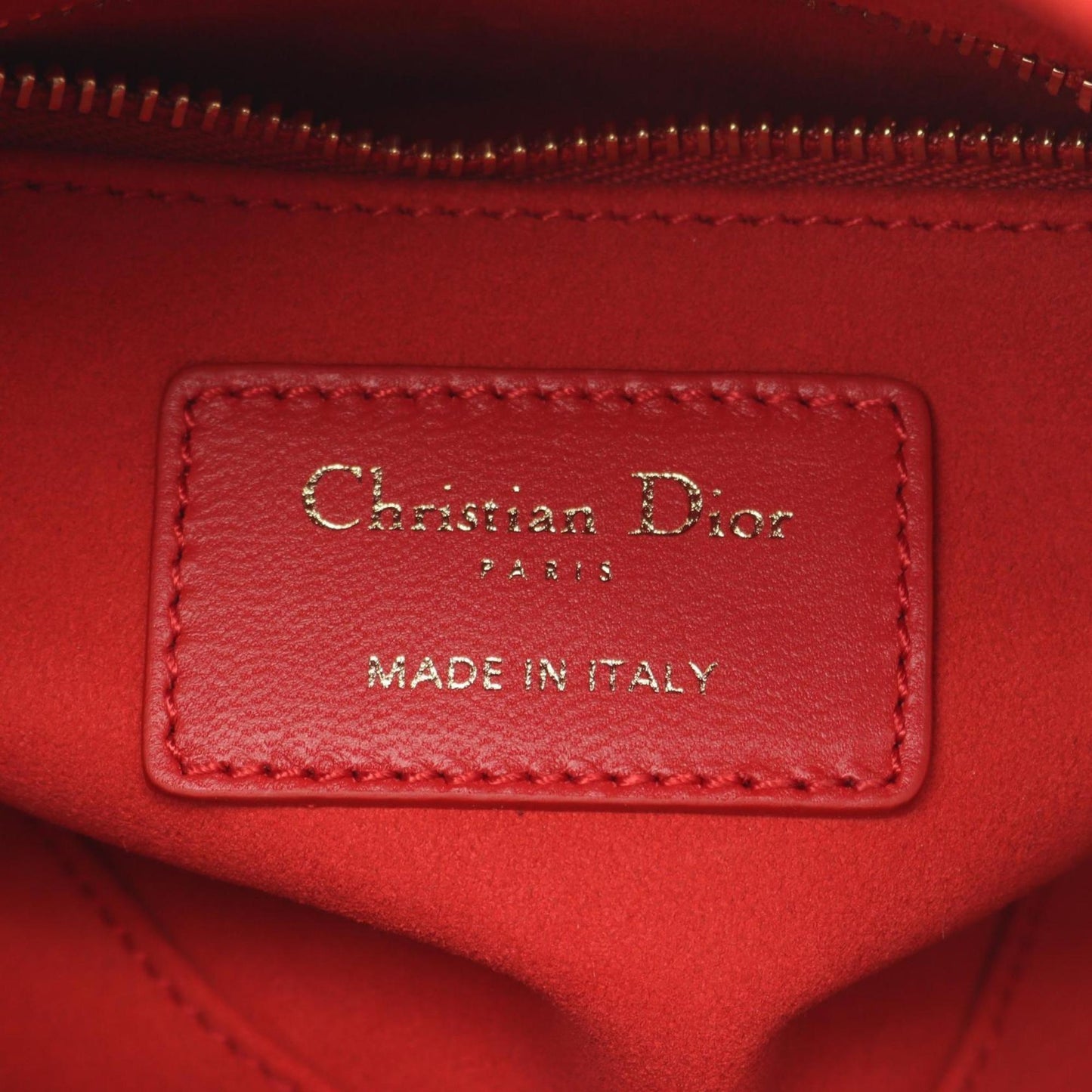 Christian Dior Red Color Leather Handbag ()