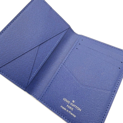 LOUIS VUITTON Organizer de Bosch M30379 RA3169 Taiga Cobalt Card Case Men's Women's