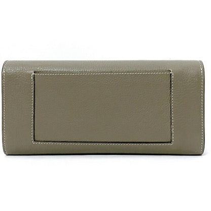 Celine bi-fold long wallet large flap multifunction beige yellow Thule 101673AFE 09SO leather Celine ladies bicolor