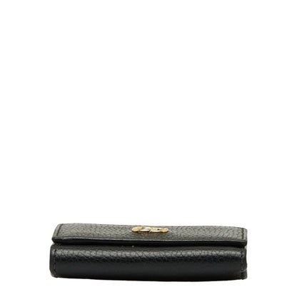 GUCCI GG Marmont Double G Trifold Wallet L-shaped 644407 Black Leather Women's