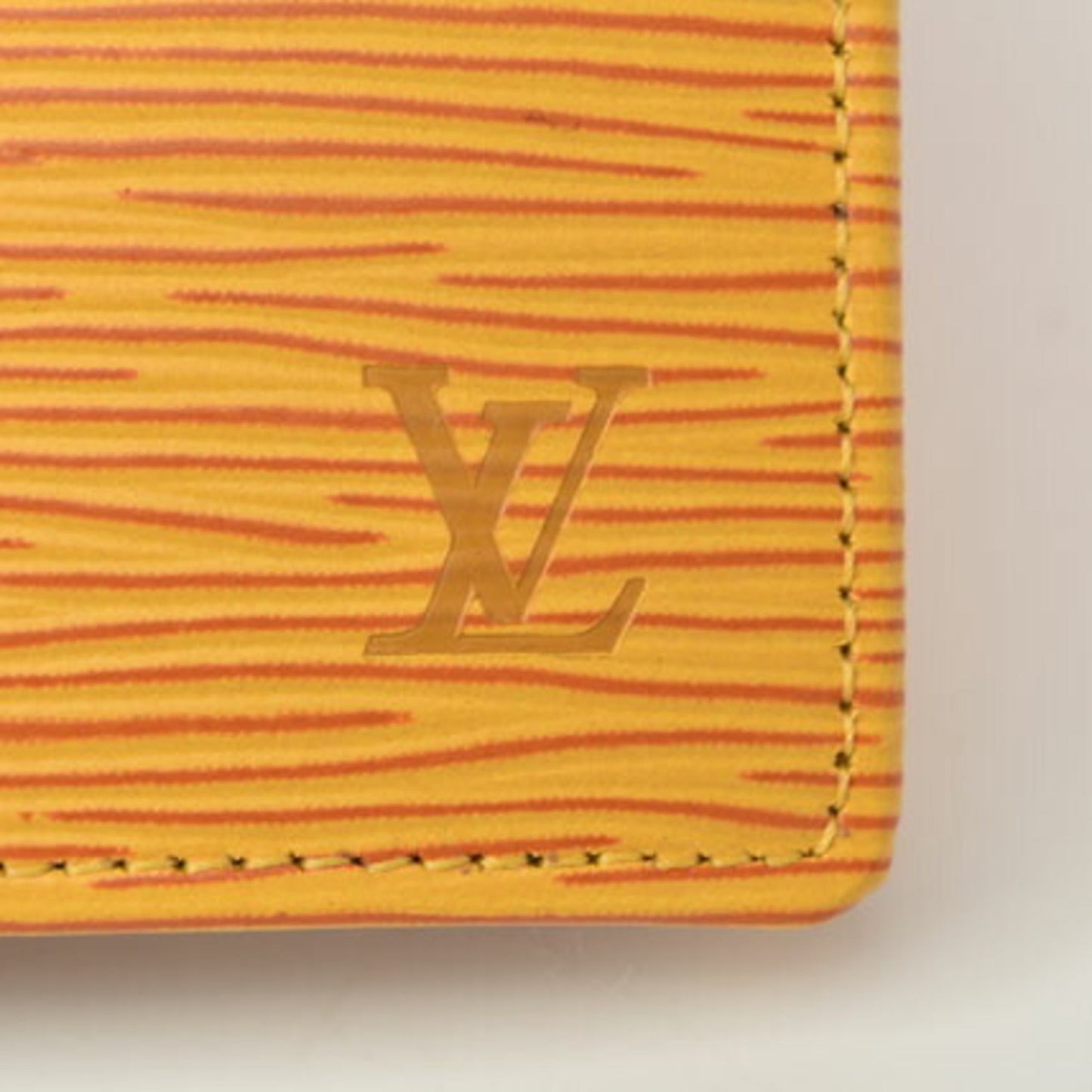 LOUIS VUITTON Wallet Epi Vintage Discontinued  Folding M63549 Tassili Yellow