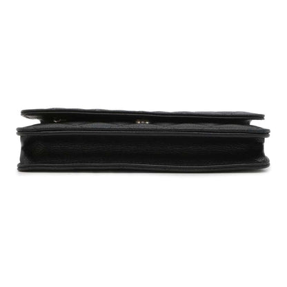 Chanel Chain Wallet Classic Matelasse Coco Mark Caviar Skin AP0250 CHANEL Black