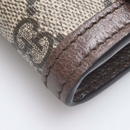 GUCCI Ophidia GG Supreme Sherry Continental Long Wallet 523153 Beige Brown Women's