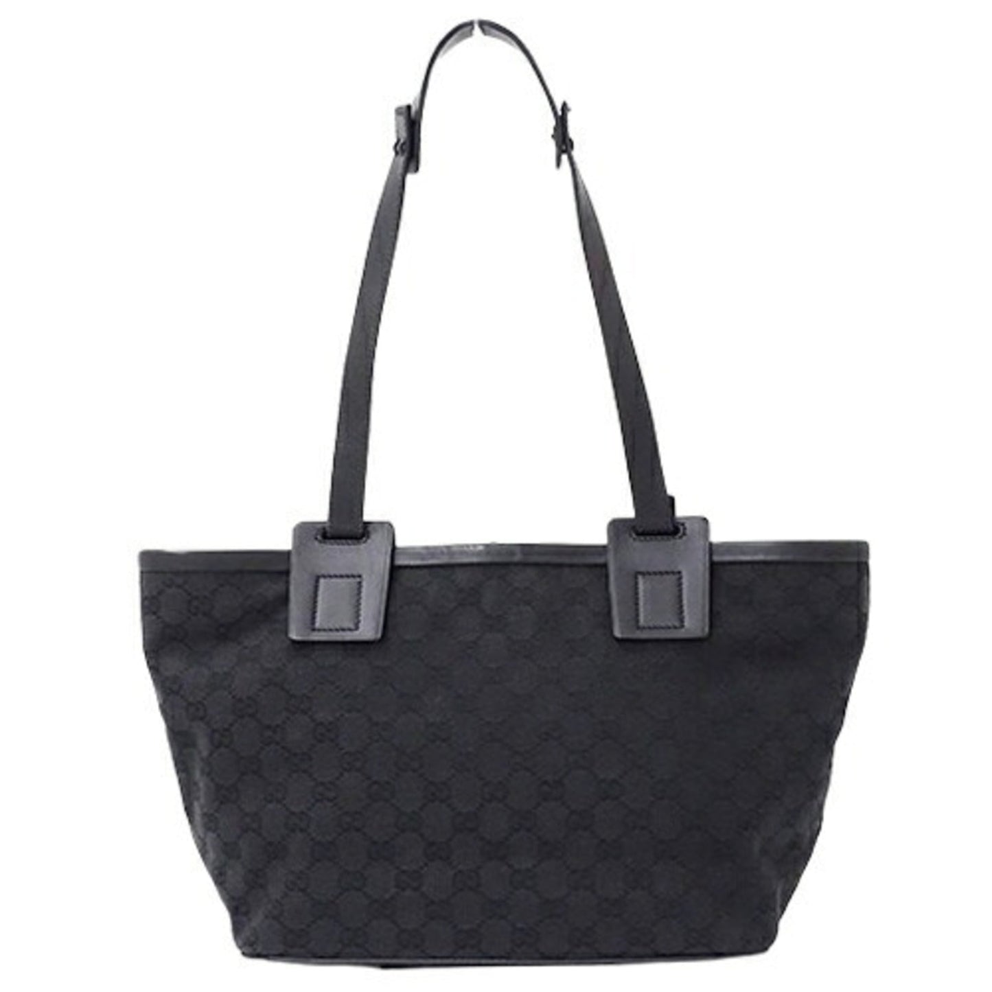 Gucci Black Gg Canvas Shoulder Bag Tote Bag