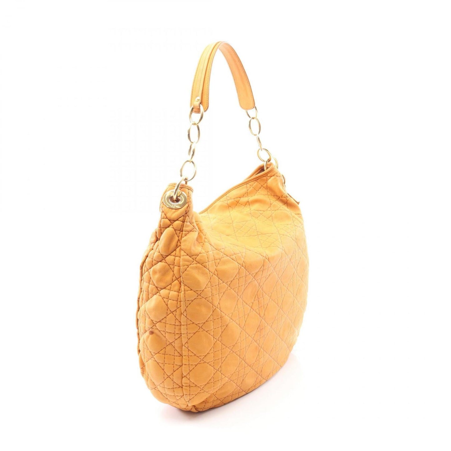 Christian Dior Orange Leather Handbag Shoulder Bag ()