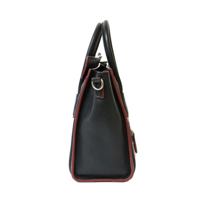 Celine Handbag Shoulder Bag, Luggage Nano Shopper Black Pink Women's Calf