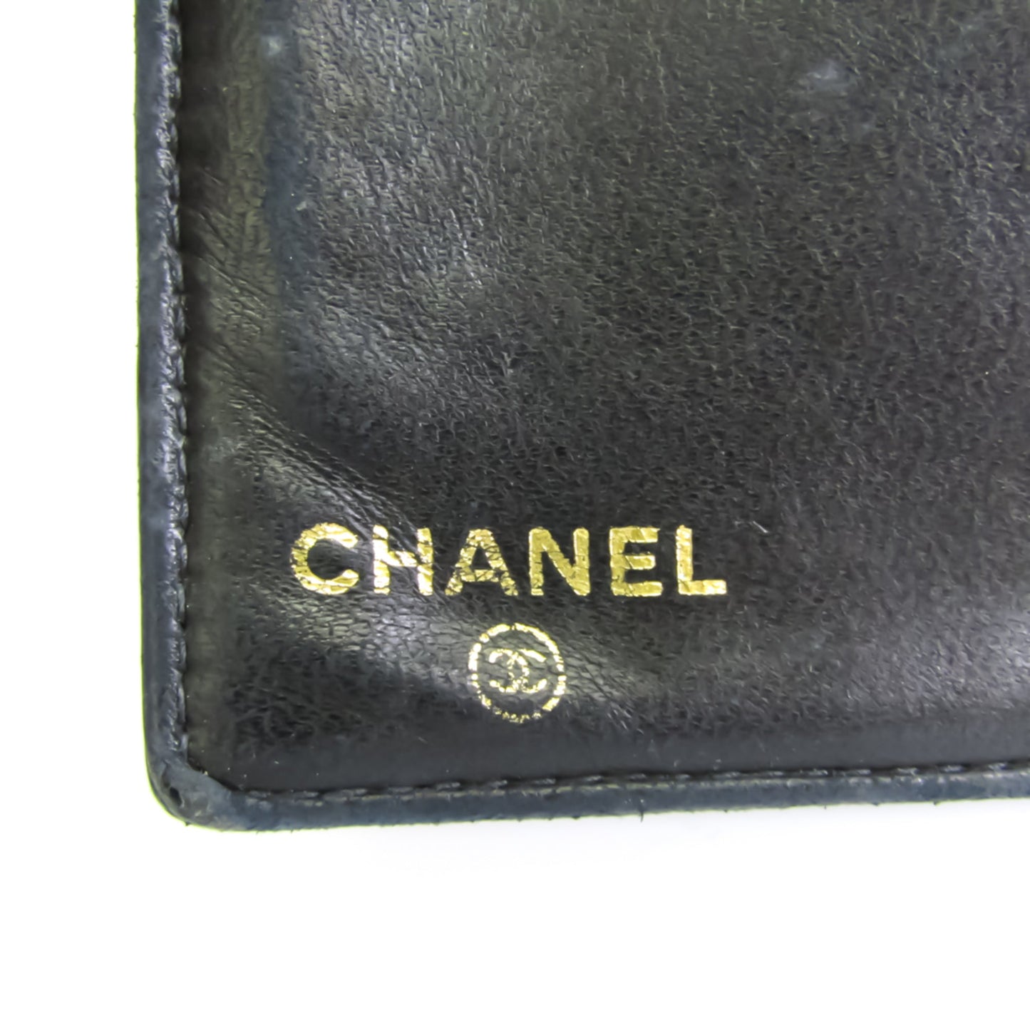 Chanel A13498 Women's Caviar Leather Long Wallet (bi-fold) Black