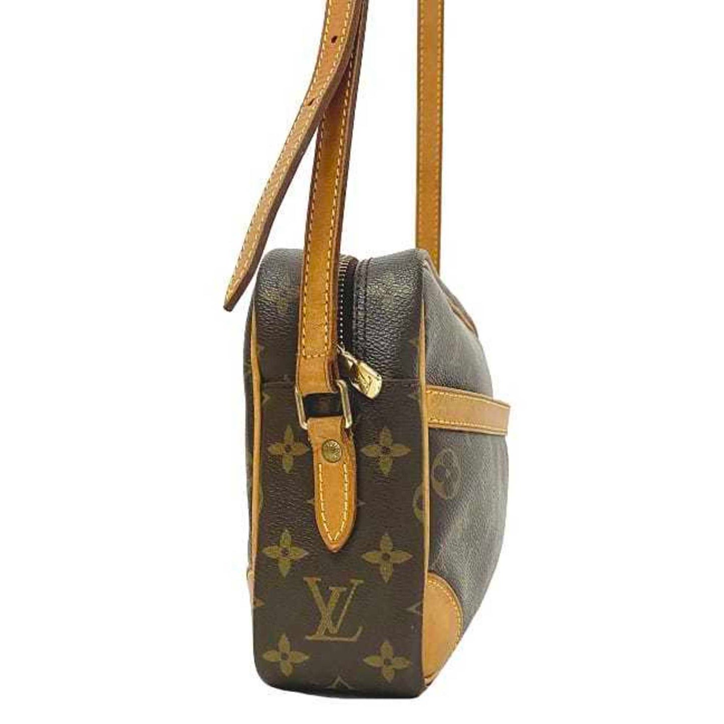 LOUIS VUITTON Shoulder Bag Trocadero 27 Brown Beige Gold Monogram M51274 Canvas Nume MB1024