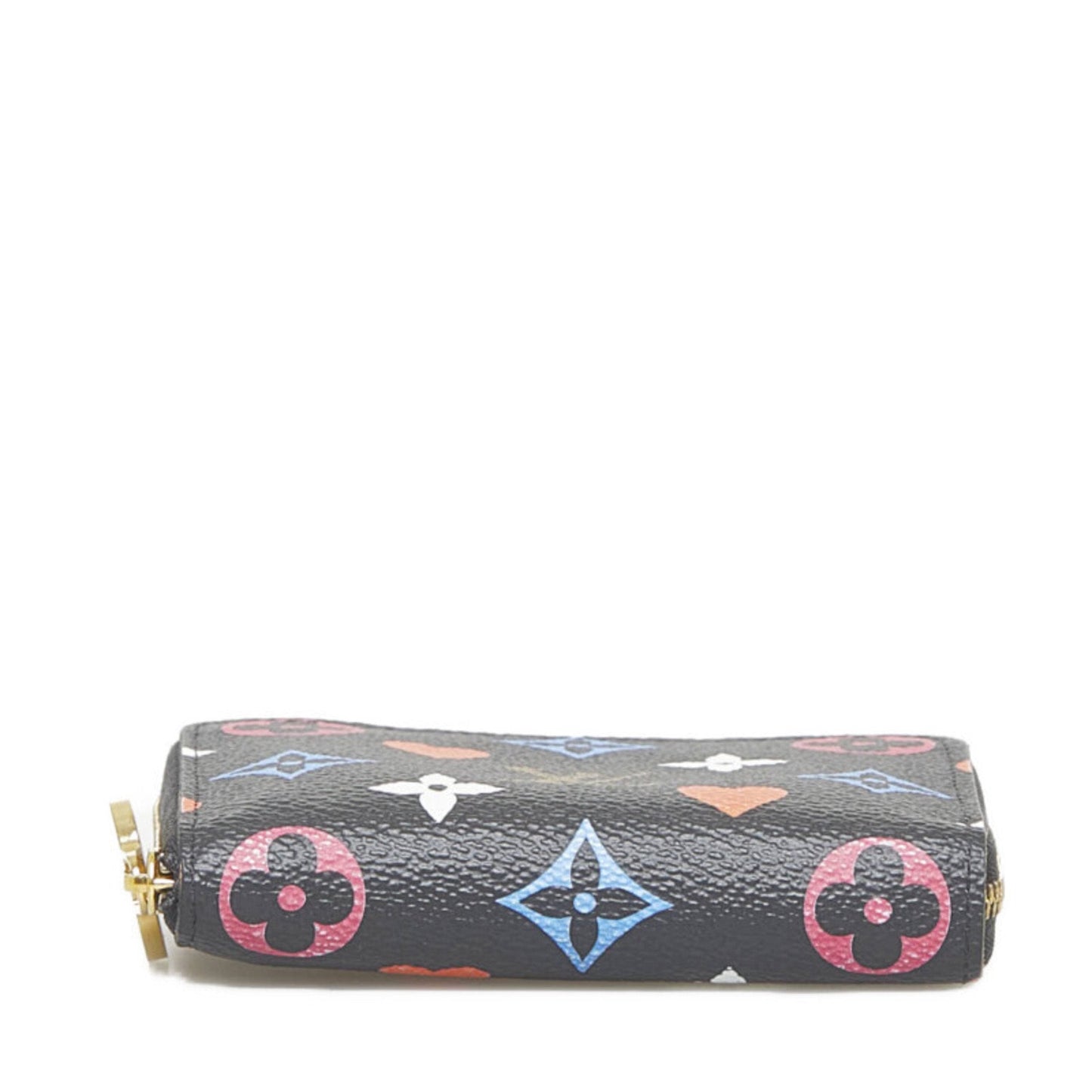 LOUIS VUITTON Monogram Game On Zippy Coin Purse Case M80305 Noir Black PVC Leather Ladies