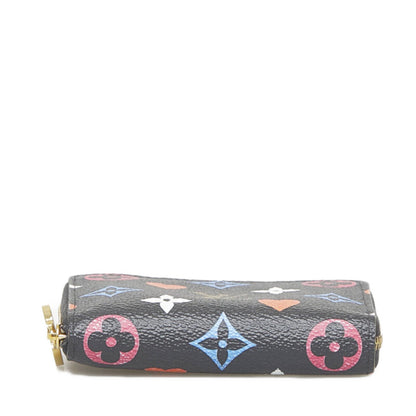 LOUIS VUITTON Monogram Game On Zippy Coin Purse Case M80305 Noir Black PVC Leather Ladies
