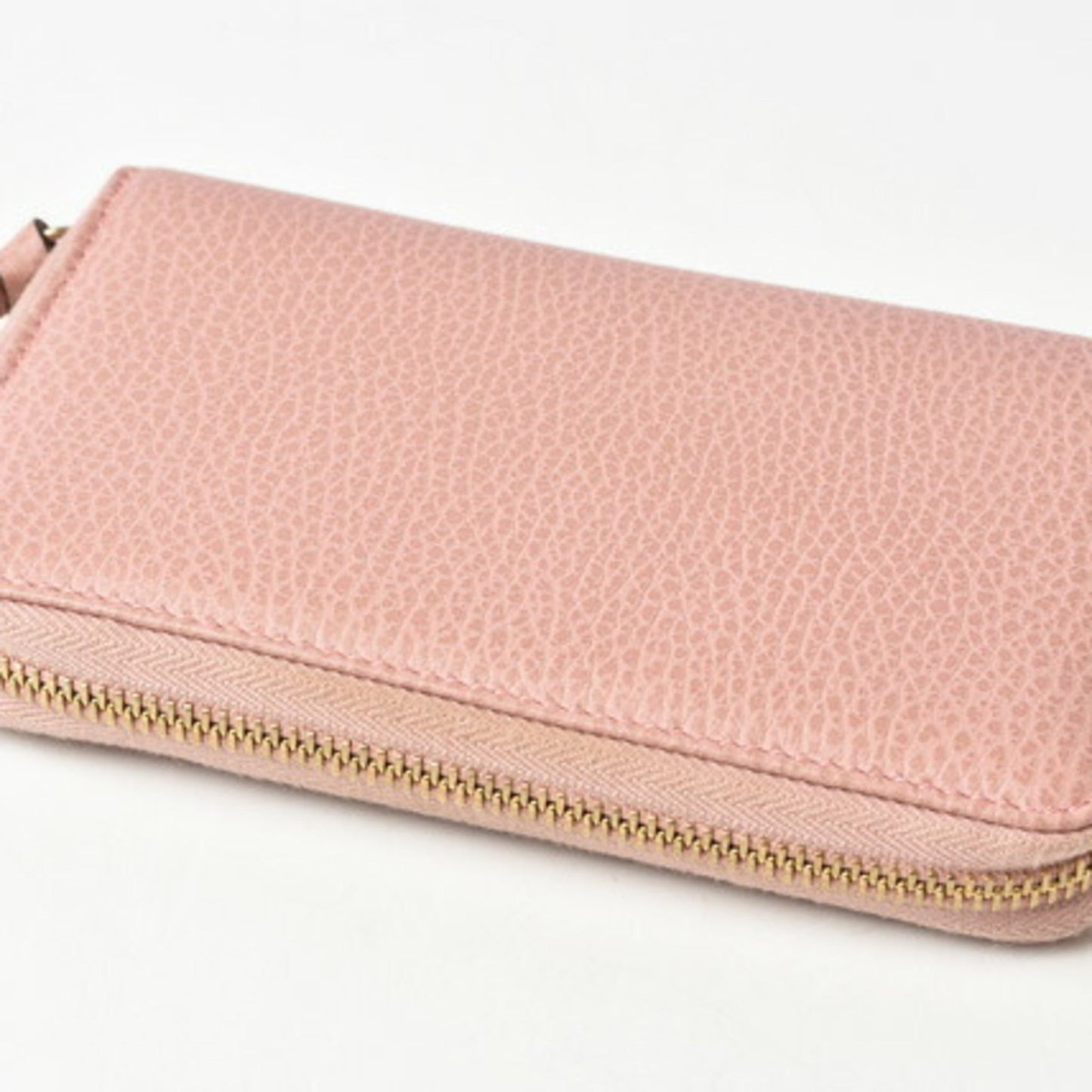 Gucci wallet GUCCI folding swing leather light pink 354497