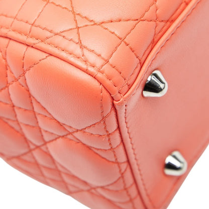 Christian Dior Orange Leather Handbag Shoulder Bag ()