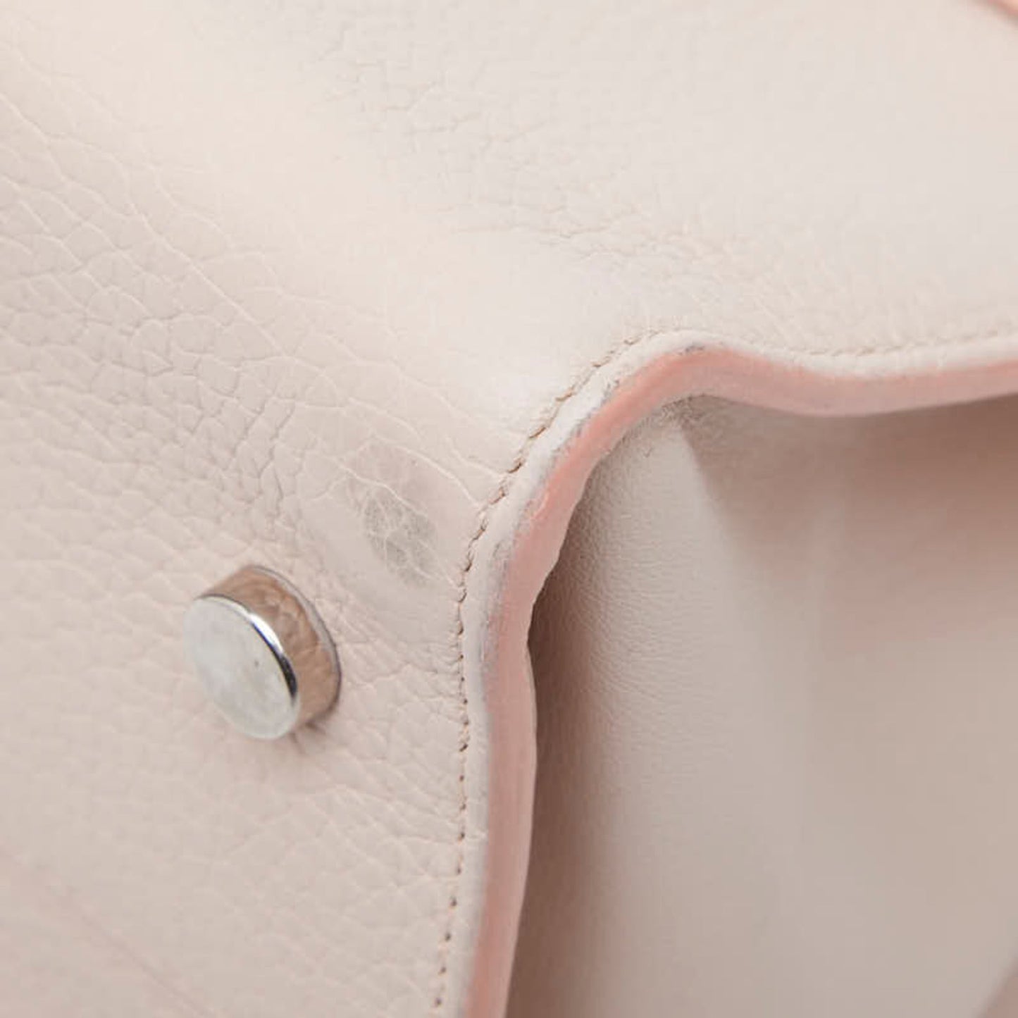 Christian Dior Pink Leather Handbag Shoulder Bag ()