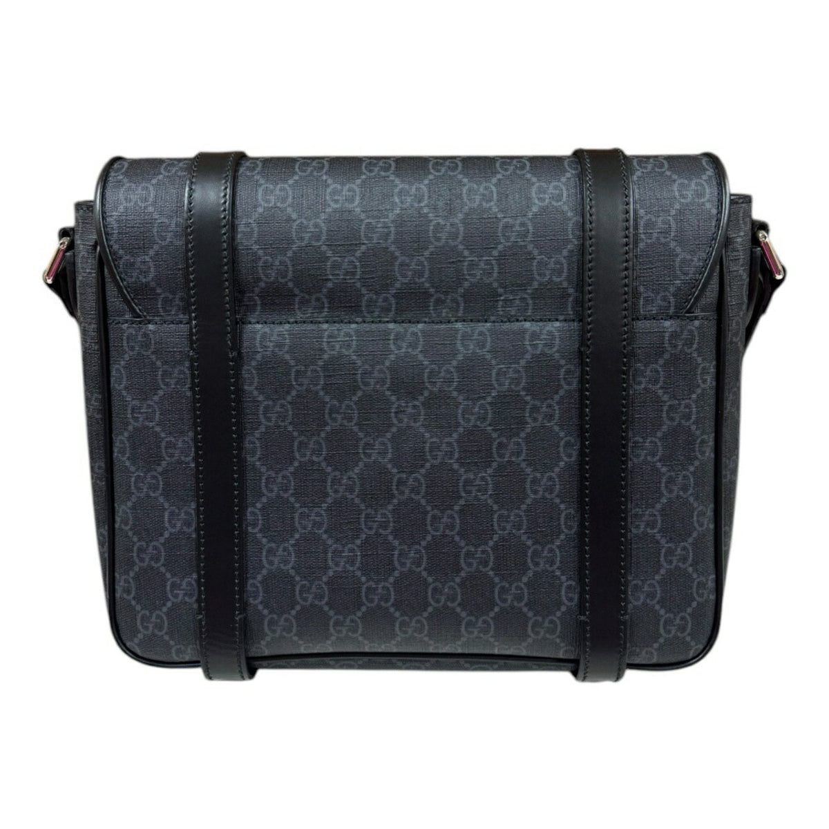 Gucci Black Gg Supreme Canvas Shoulder Bag