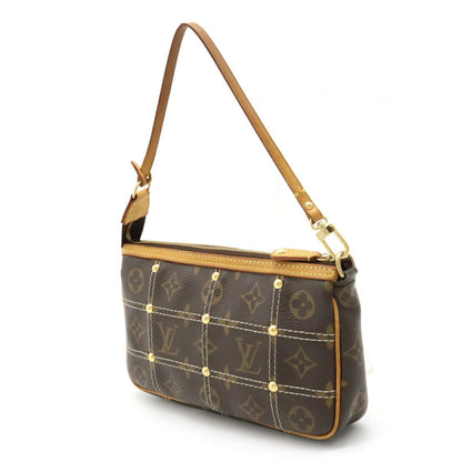 LOUIS VUITTON Monogram Rivet Pochette Accessoire Stitch M40141