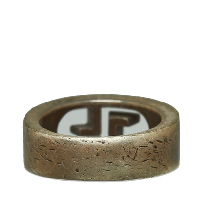 Gucci Silver Metal Band Ring
