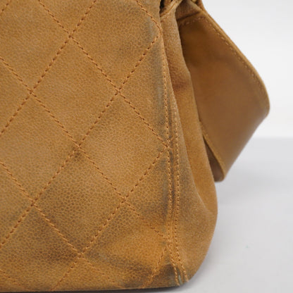 CHANEL   Matelasse Shoulder Bag Women's Suede Brown