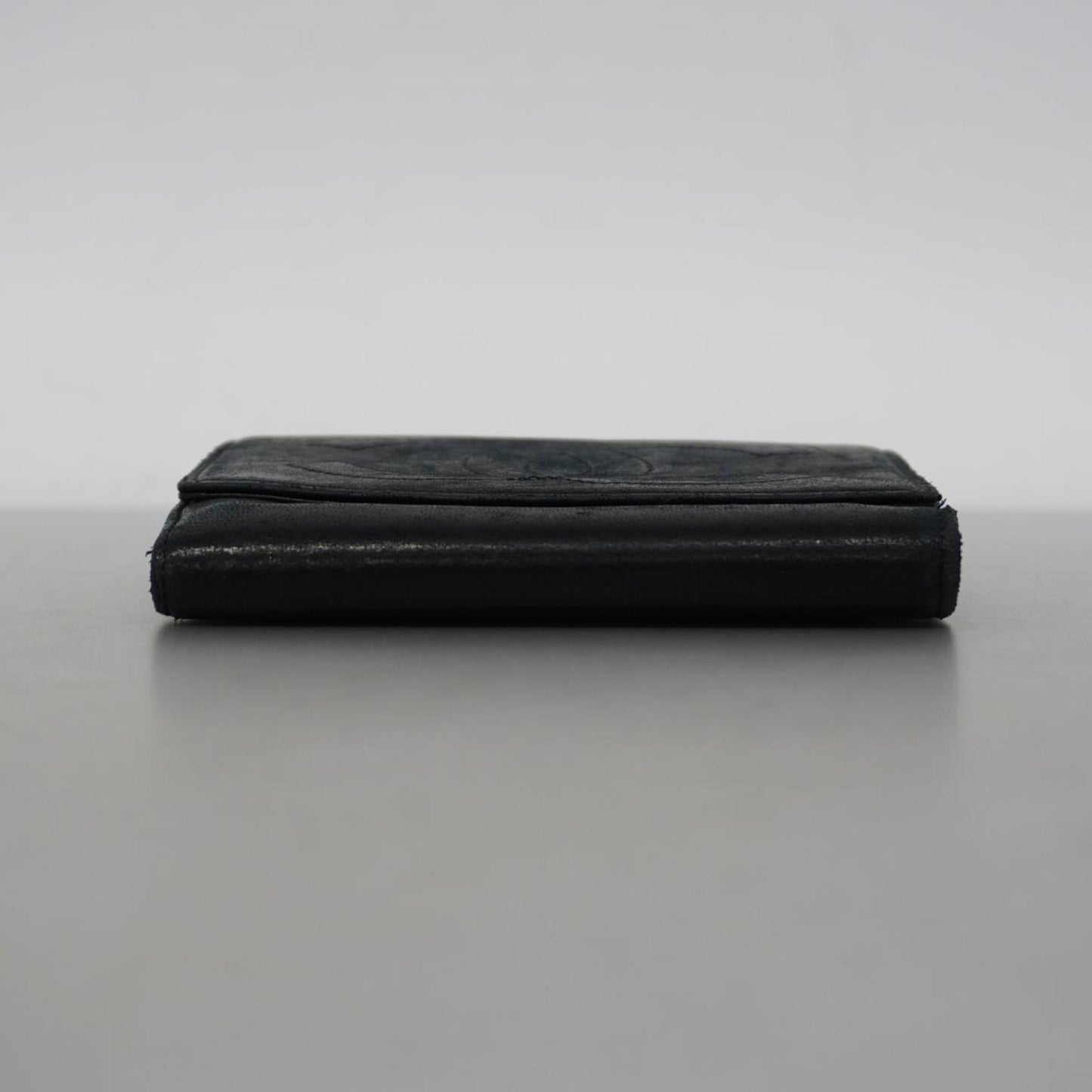 chanel wallet lambskin black ladies