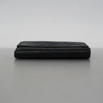 chanel wallet lambskin black ladies