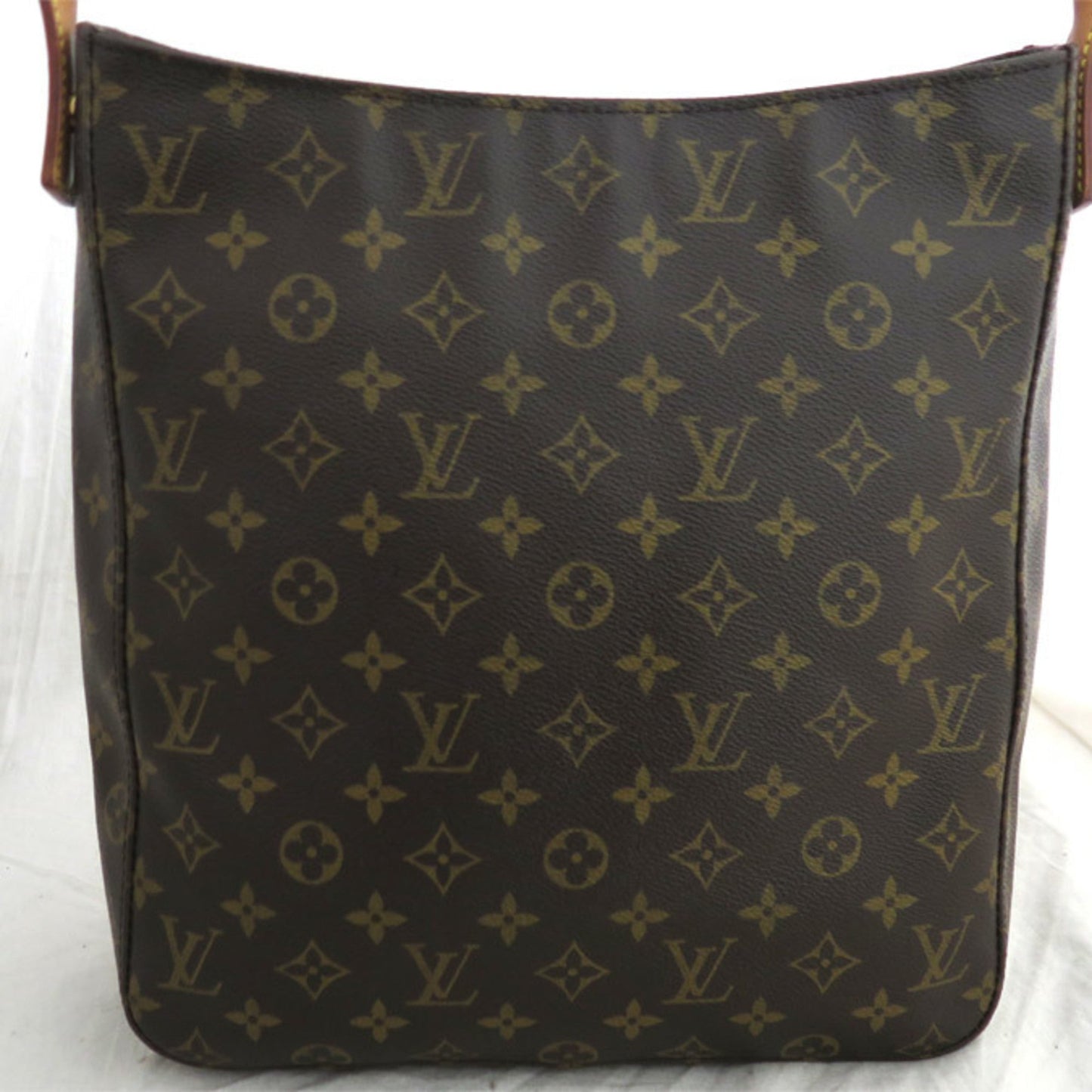 Louis Vuitton Bag Monogram Looping MM Brown x Gold Hardware Canvas Shoulder One Women's M51146