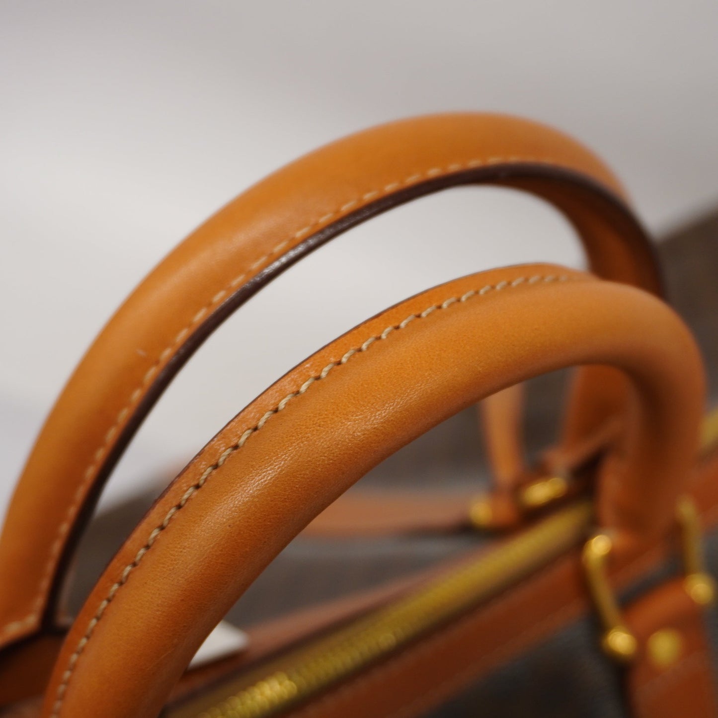 Celine  Macadam Boston Bag Men,Women,Unisex PVC,Leather Brown