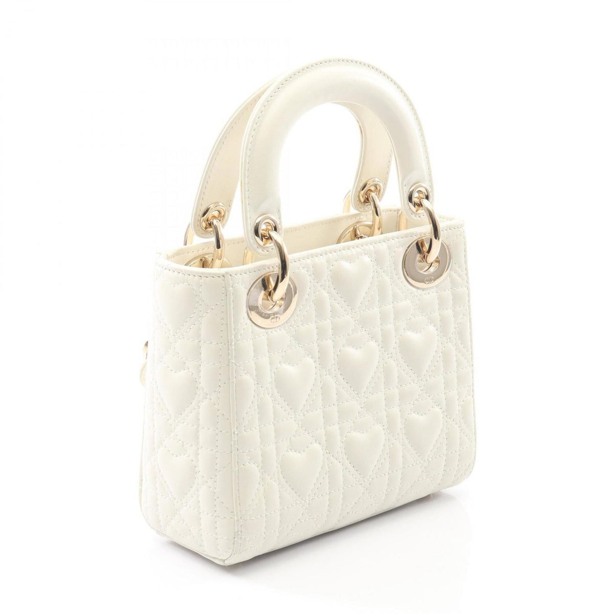 Christian Dior White Leather Handbag ()